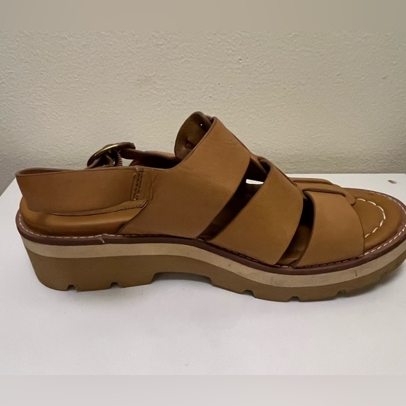 Sofft Women's Patrina platform leather sandals, Tan, Size 8 - Picture 5 of 9